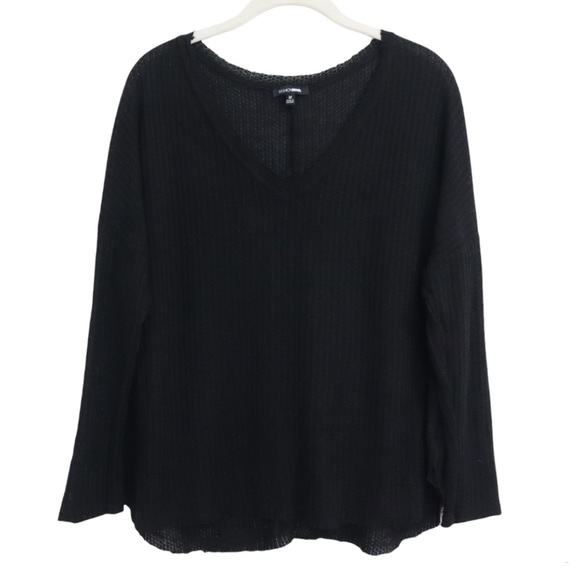 Fashion Nova Waffle V-Neck Lounge Top - Picture 2 of 8